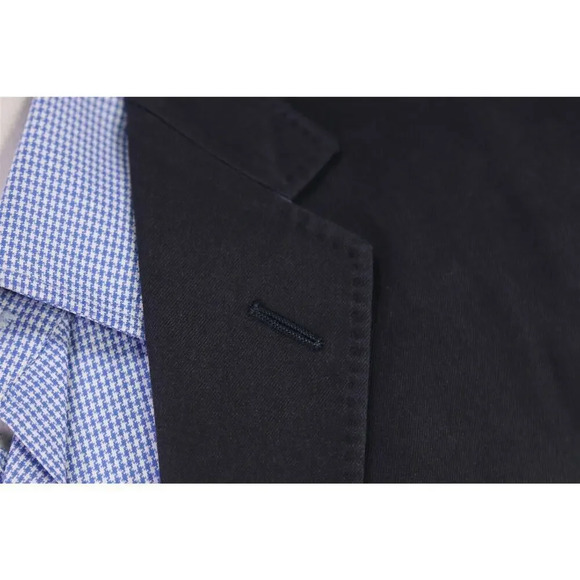 Gucci Navy Blue Cotton-Polyester 2-Btn Slim Fit Blazer Jacket 36R - Picture 5 of 8